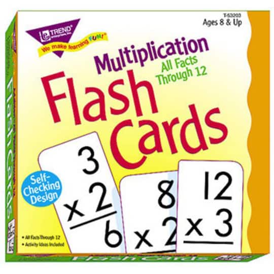 Trend Enterprises&#xAE; Multiplication 0-12 All Facts Flash Cards